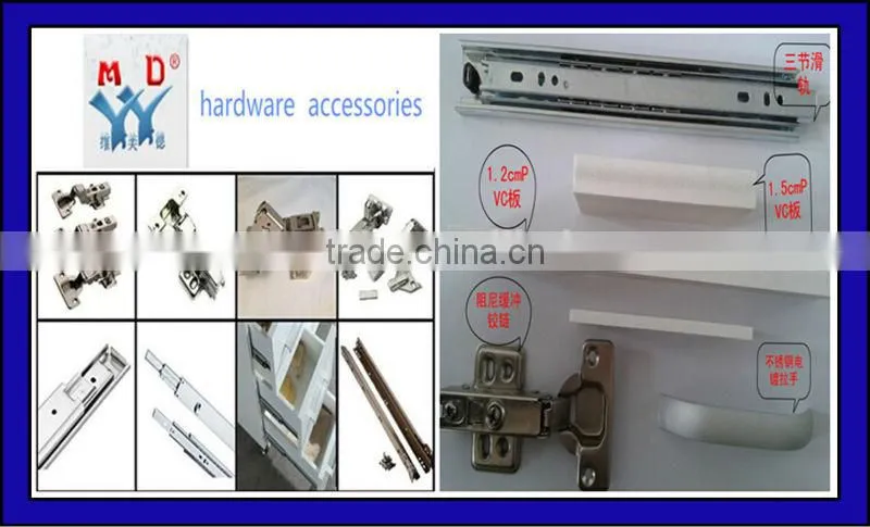 particle board high gloss PVC bathroom cabinet