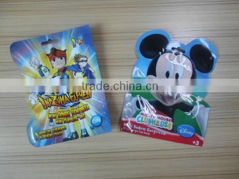 Micky mouse shaped plastic bag,plastic special shaped packing bag