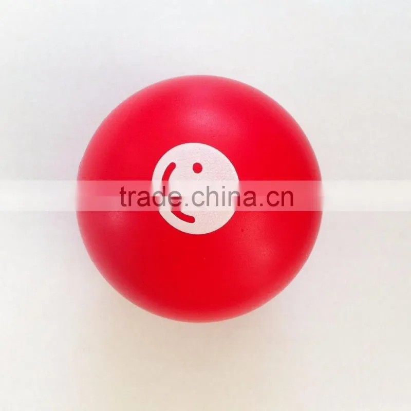 red pu foam ball 6.3cm antistress ball