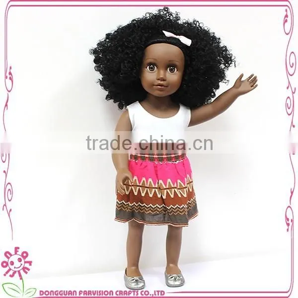 Doll with Afro Hair Style 18 Inch UK doll OEM 18'' black doll with afro