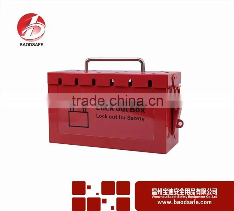 BAODSAFE BDS-X8601 Group lockout kit safety padlock box Red
