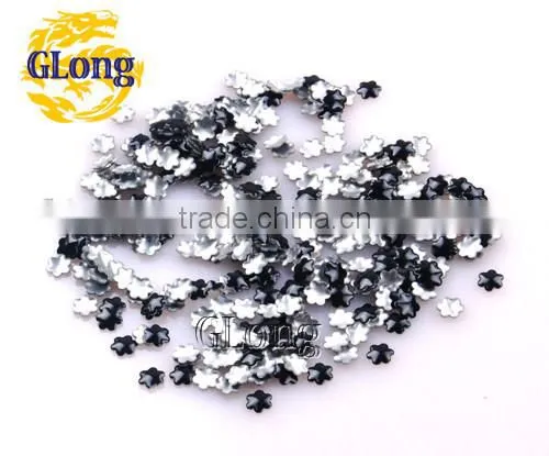 5mm Hot Fix Iron-on Nailhead Plum Blossom Aluminum DIY For Nail Art Bag Shoes Case Garment #GT098-5P(Mix-s)