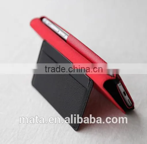 Retro Style Flip PU Leather Case With Card Slot Leather Case For iphone 6