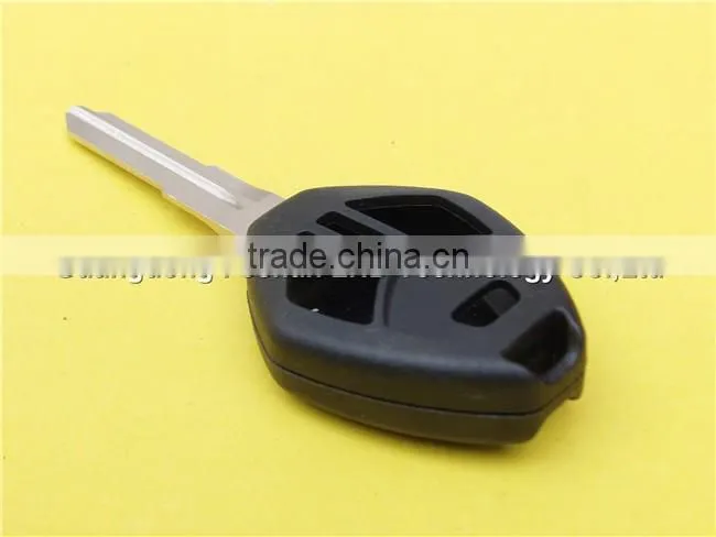 Replacement 2+1 Buttons No Logo Uncut Right Groove Blade Keyless Remote Housing Fob Key Case Shell Mistubishi Car Key