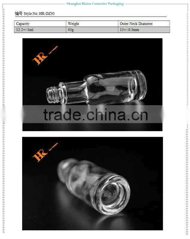 Empty Glass Bottle For Essential Balm Small Glass Bottle