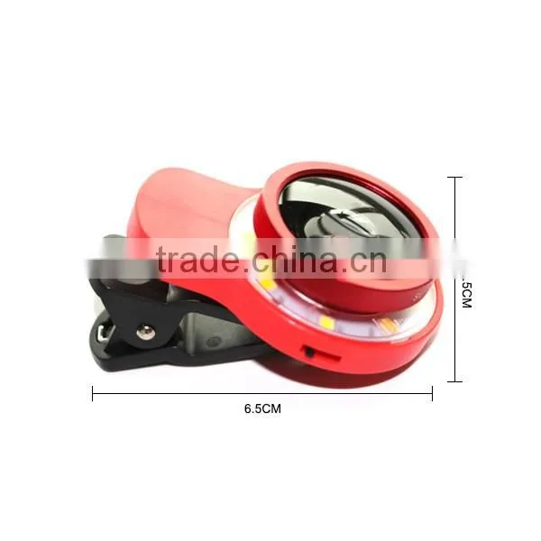 Mobile Phone Mini Universal Wide Angle Fisheye Selfie LED Fill Light