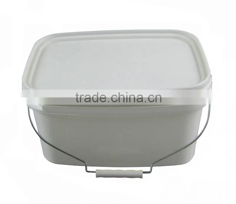food grade 7L square plastic pail bucket water drums