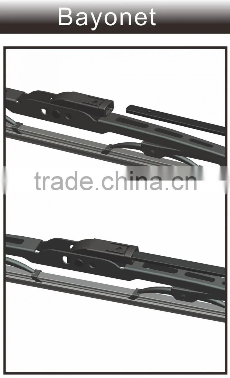 T550 Car Accessories Stainless Steel Windshield Wiper Blade