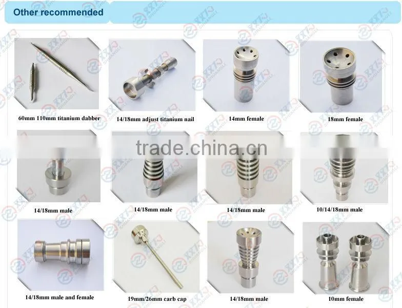 Domeless Titanium Nails and Dabbers 18mm Grade 2