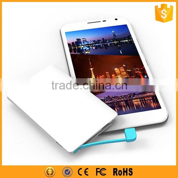 ABS Slim ABS Factory Custom Unique Power Bank Credit Card 2000mAh