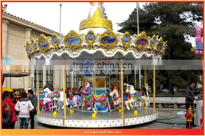 Joyful! luxury merry go round children amusement park ride for sale