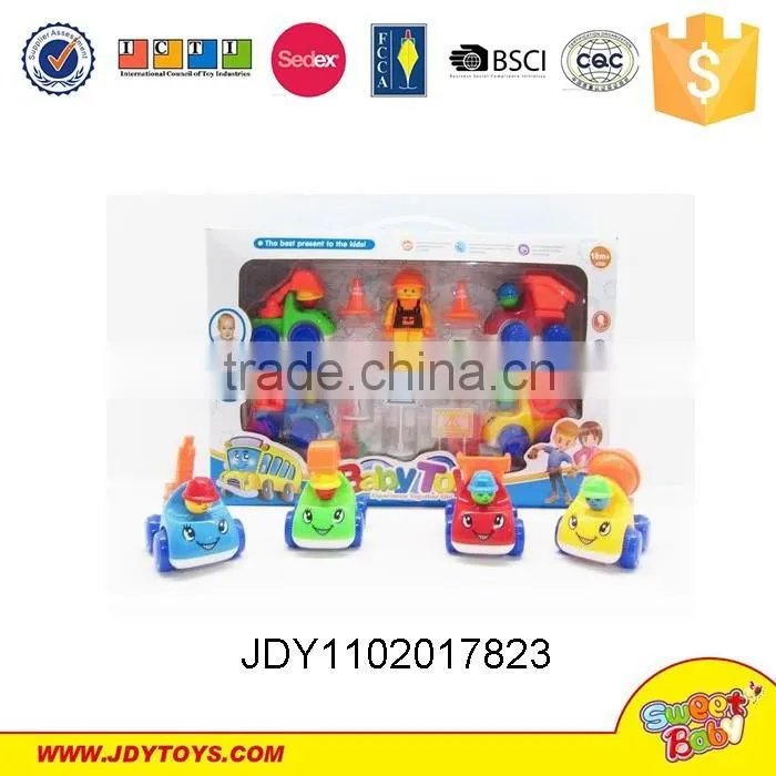 Hot plastoc fun car toy pull back kid toys car team