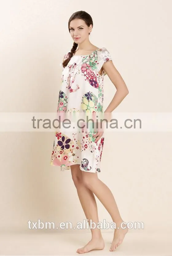 Sweet lovely girl's silk pajama