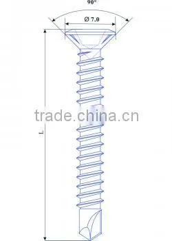 Self Drilling Screw With Metric Thread WINDOW SCREWS