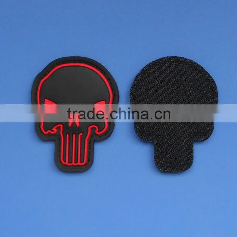 Custom glow in the dark patch/patch label/pvc patch