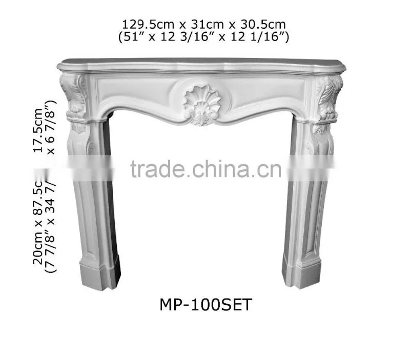 Polystyrene High Quality beautiful PU decorative window surrounds/marble fireplace surround