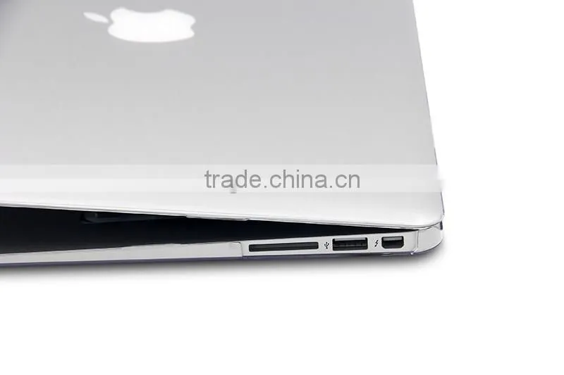 New Fashion Rubber Coating Plastic Smart Cover Case for Macbook air 13 Inch