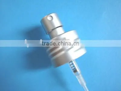 20mm snap on aluminum sprayer, mist sprayer with aluminum cap, aluminum fine mist sprayer