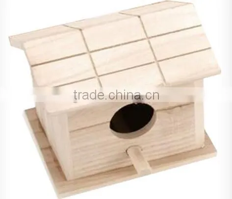 2016 new unfinished wooden bird house wholesale