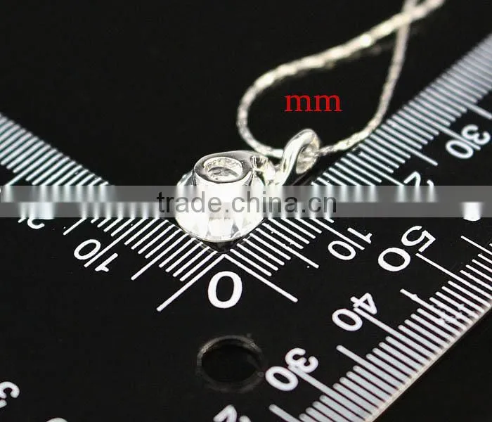 18K zircon flashing necklace