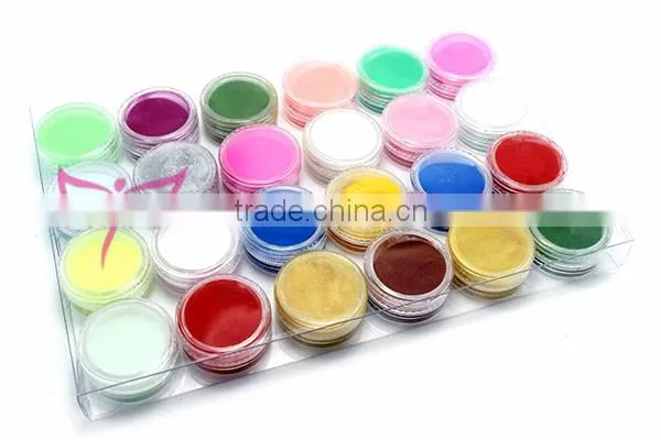 24 colors gel nails acrylic glitter powder,color acrylic nail powder