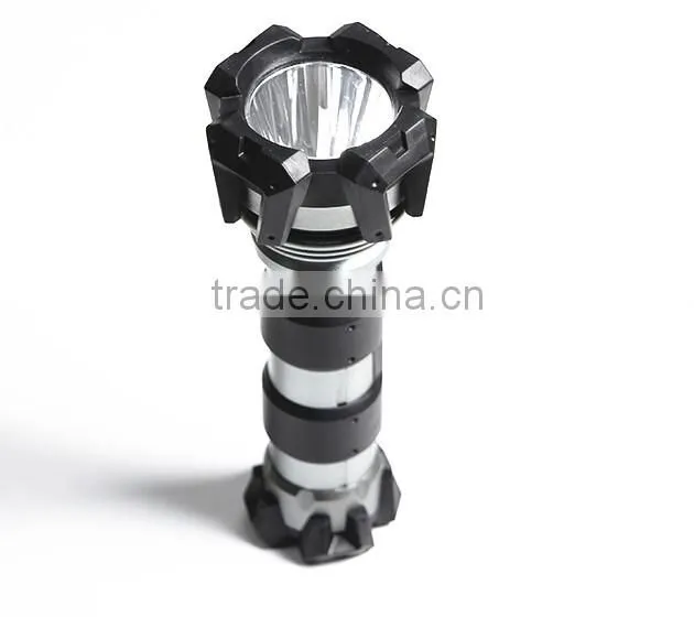Strong light led rubber flashlight