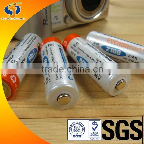Cheap latest rechargeable battery 1.2v 2100ma ni-mh