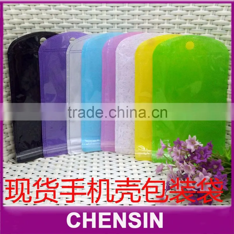 iphone 6 plue mobile case packaging/poly bag/plastic zipper sleeve/transparent packing