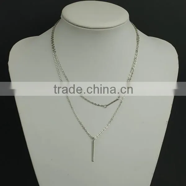 cheap double layers ebay cheap silver necklace