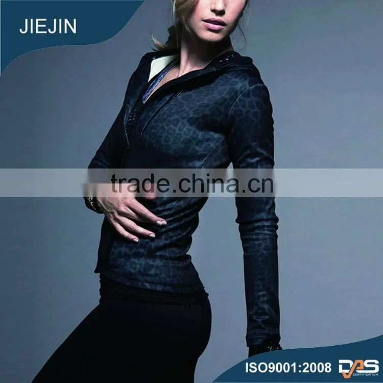 (Trade Assurance )Women yoga jacket, custom sports jacket, baseball jacket