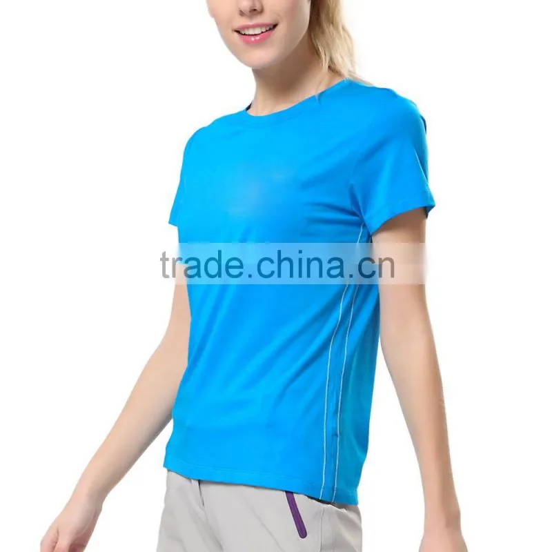 Custom Design Women Fitness Wear Polo Shirts Sweat T-shirts Dry Fit Shirts