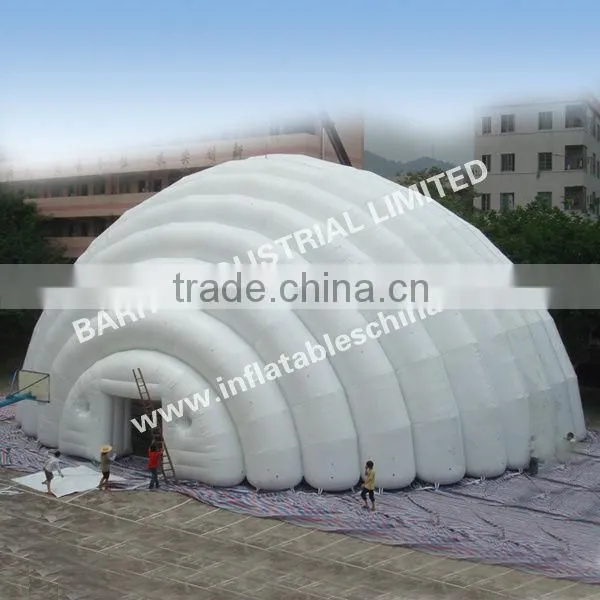 2013 Barry outdoor inflatable projective tents/inflatable dome tent