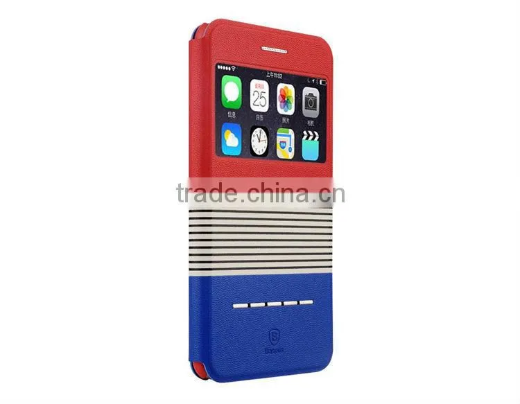 Baseus Stripes Pattern Smart Sliding Function cover for iphone 6 plus