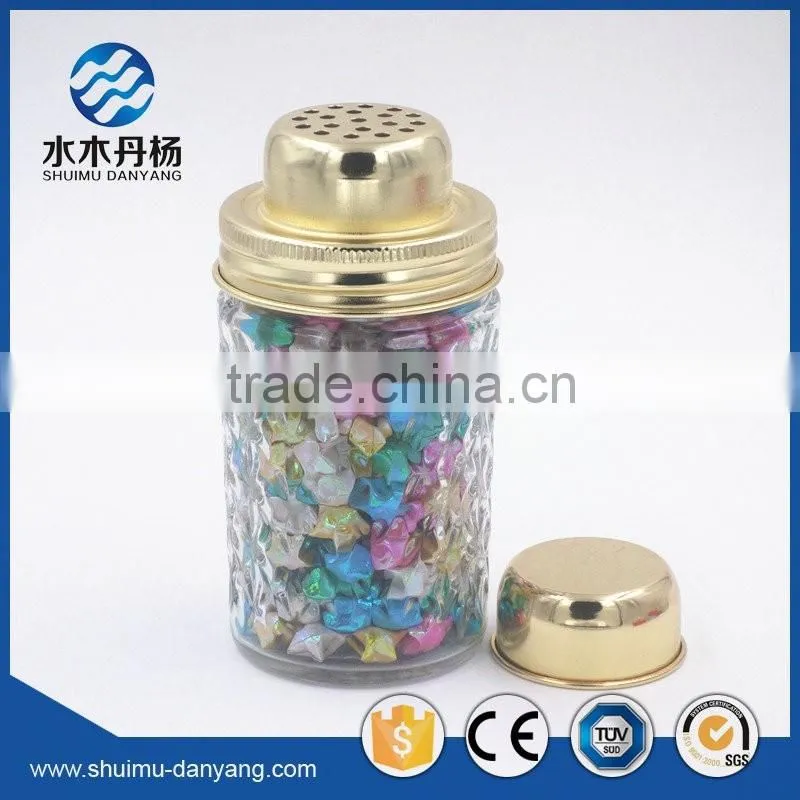 300ml food grade glass jar spice jar with shaker