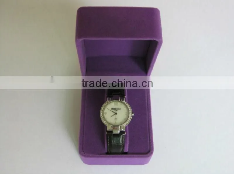 Velvet material box for watch packaging