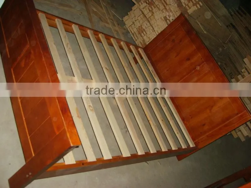 Modern Solid Wood Double Bed Designs For Bedroom Furniture