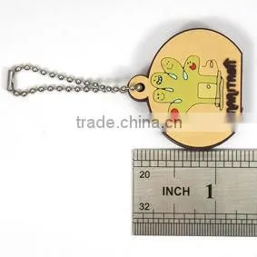 non-phthalates and lead cartoon design soft PVC key cover for promotion