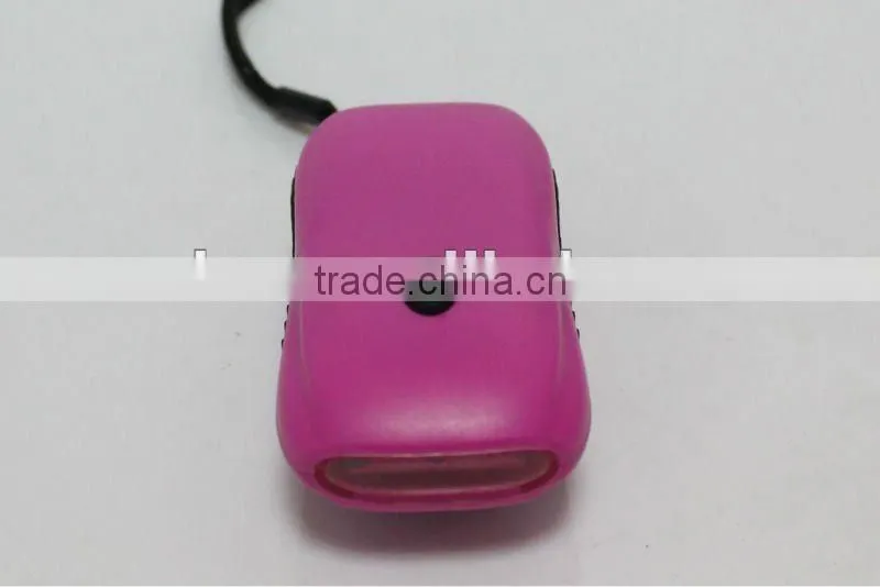 3LED Plastic Colorful Dynamo Flashlight