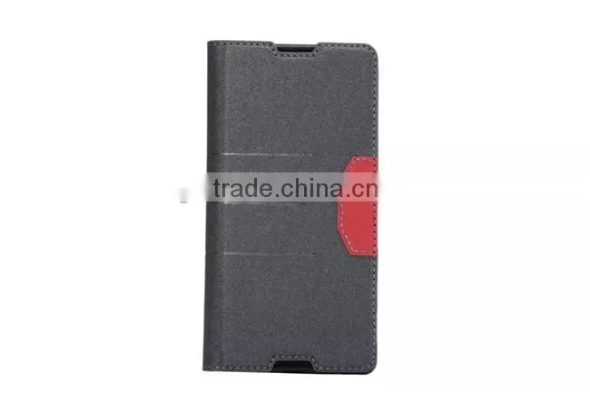 Matt Stand PU Leather Wallet Case Cover For Sony Xperia Z4