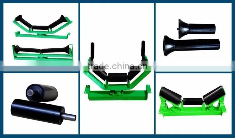 Friction roller aligning roller group for belt conveyor
