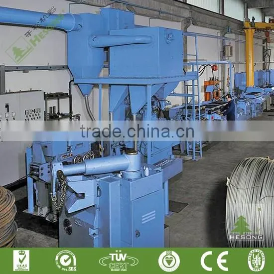Steel Wire Shot Blasting Machine / Wire Descaler