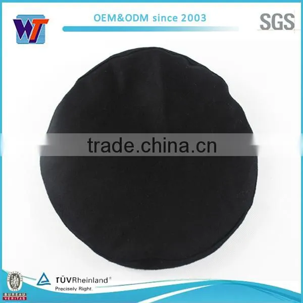 Wholesale man fashion beret with slide lining black military beret
