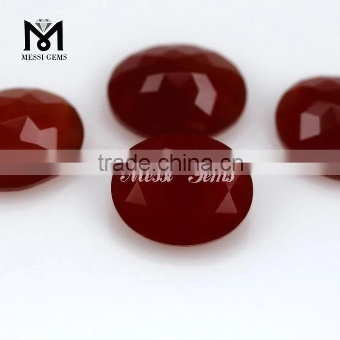 Wholesale Oval 8x10 Red Agate Beads