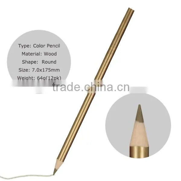 Color Pencil With Metallic Cover