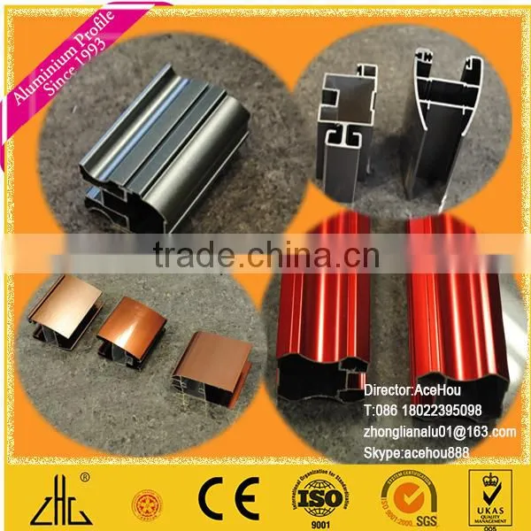 WOW!!!20 years Best sale surface treatment aluminum profile for sliding window /all colors for powder coat aluminum price