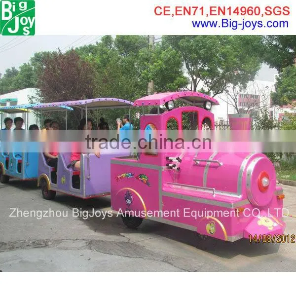Customer design funny outdoor trackless electric train for kids for sale