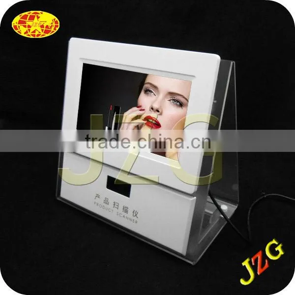 7 inch digital photo frame Skin care product product barcode reader with display