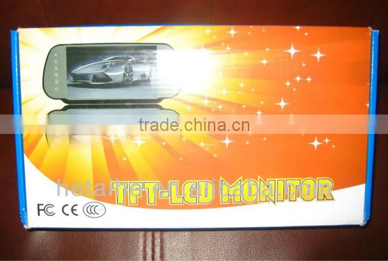 2013 hot selling 7inch car rear view Mirror monitor