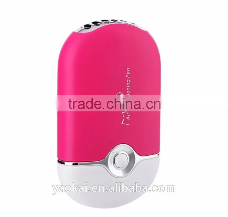 Environmental USB Fan Ventilador Portatil Rechargeable Holder Air Conditioner Abanicos Mini Fan for Laptop 400MA 5V ABS