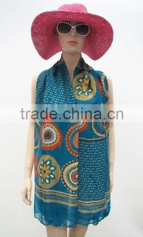 Fashion ladies scarf,Printed polyester scarf,Decorated scarfs